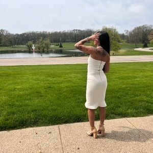 Woman’s bandage dress